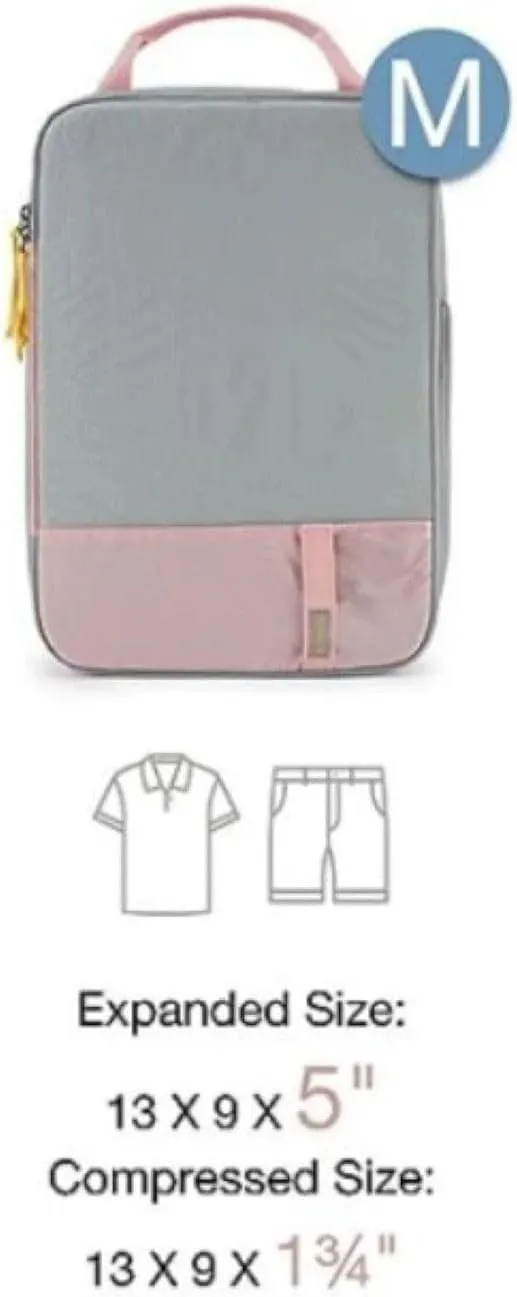 Compression Packing Cubes for Travel, Lightweight Vacation Travel Accessories for Suitcase Organizer (A, One Size)
