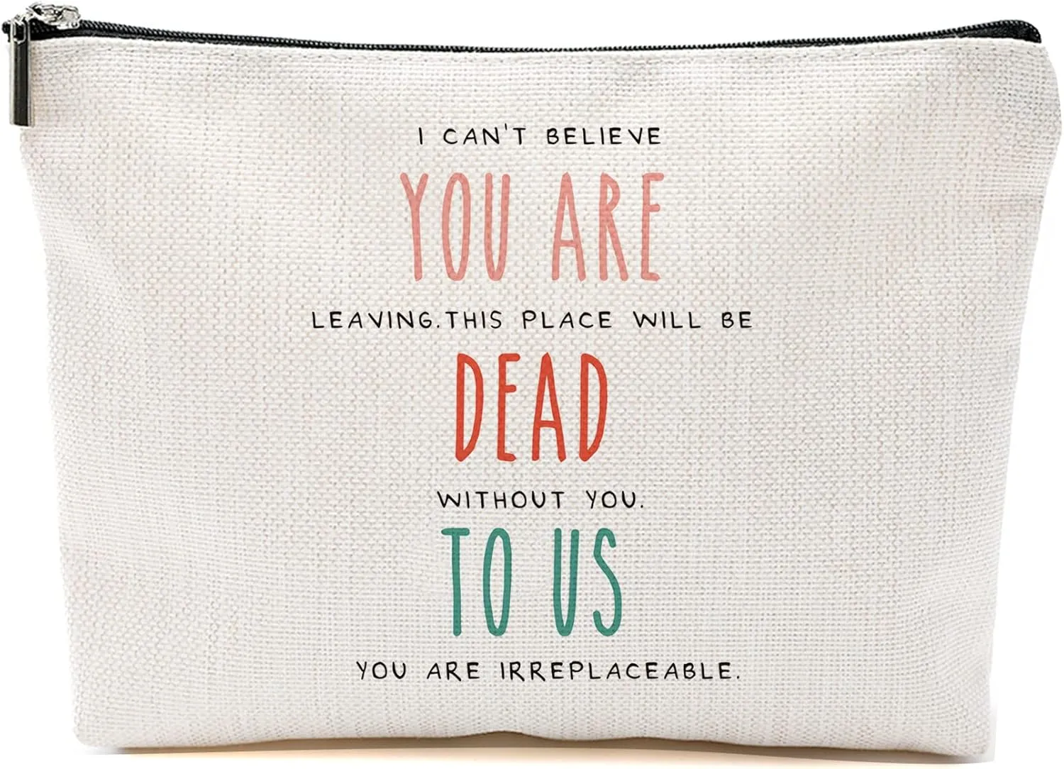 Coworker Leaving Gifts for Women, Retirement Gifts, Going Away Gifts, Coworker Goodbye Gift, Farewell Gifts for Coworkers, Friends, Boss, Funny Farewell Makeup Bag - I Cant Believe You are Leaving