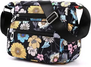 Crossbody Bags for Women, Medium Size Shoulder Handbags Satchel Purse with Multi Zipper Pockets
