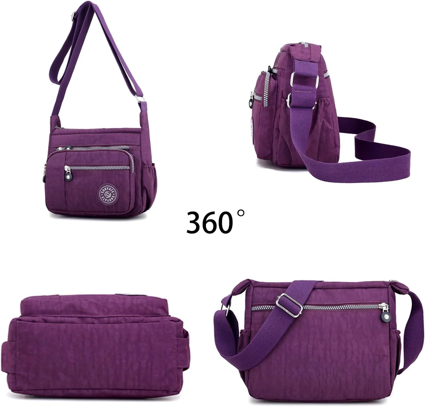 Crossbody Bags for Women Multifunctional Casual Daily Messenger Bags Travel Work Shoulder Hobo Purses
