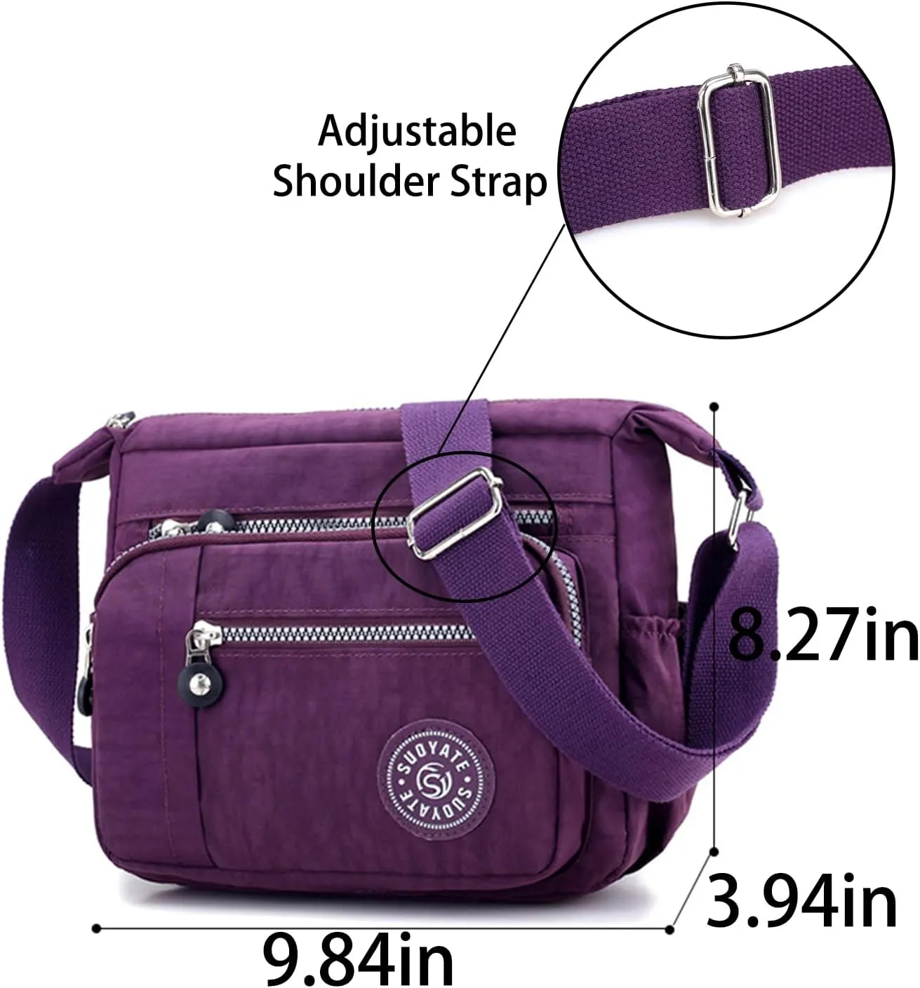 Crossbody Bags for Women Multifunctional Casual Daily Messenger Bags Travel Work Shoulder Hobo Purses