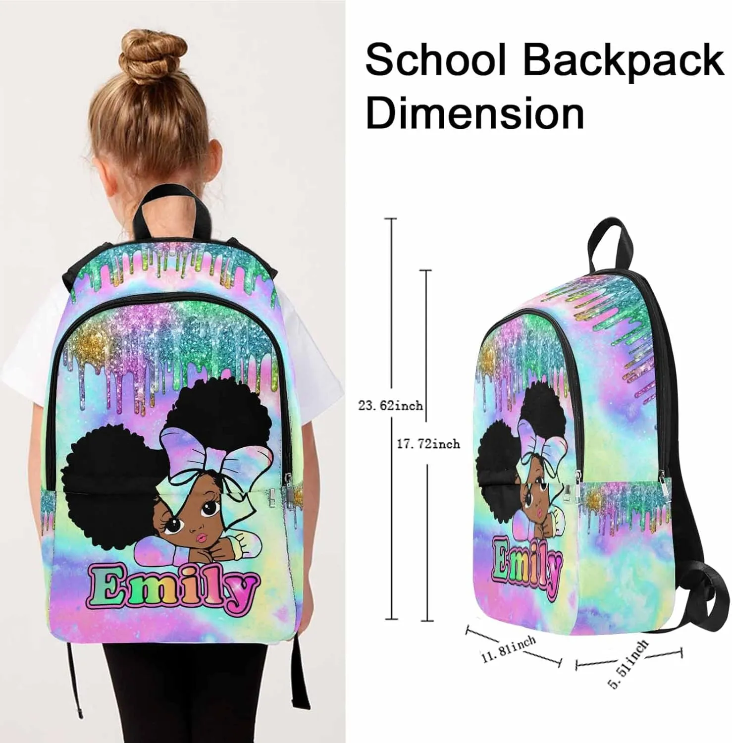 Custom Casual Unisex School Bags Backpack Heart Custom Mommy Baby Bags, Multi07, One Size