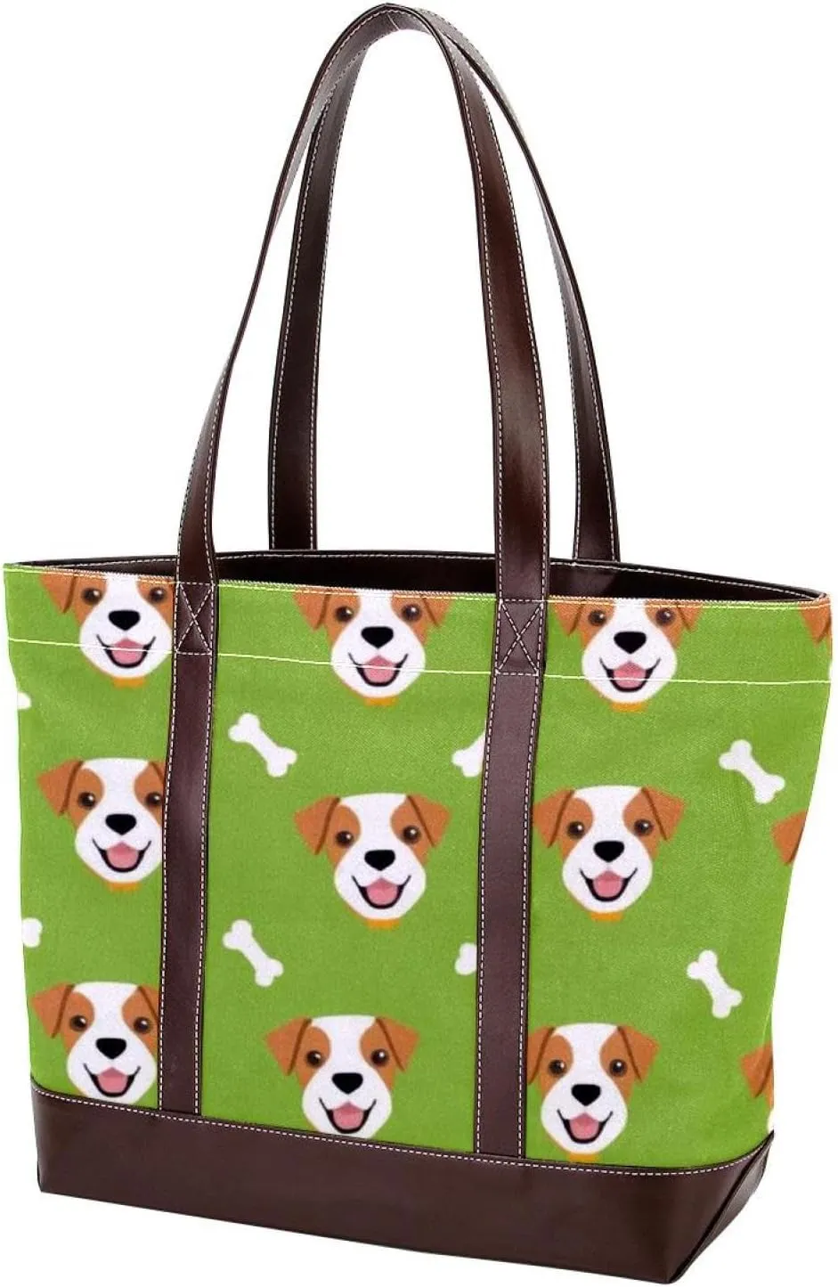 Cute Animals-1216 Tote Bags Durable Leather Canvas Purses and Handbags for Women Top Handle Shoulder Satchel Hobo Bags