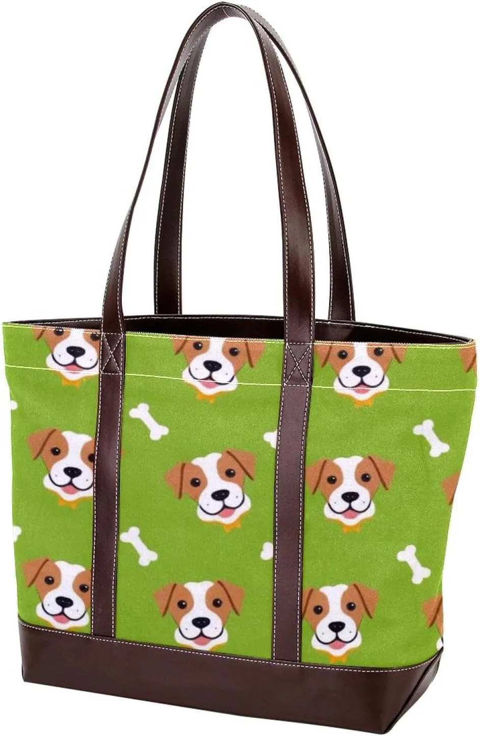 Cute Animals-1219 Tote Bags Durable Leather Canvas Purses and Handbags for Women Top Handle Shoulder Satchel Hobo Bags