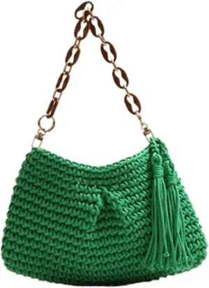 Cute Macrame Boho Beach Bag Women Hobo Shoulder Satchels Bags Summer Beach Purse Slouchy Travel Mini Tote Handbag 2025