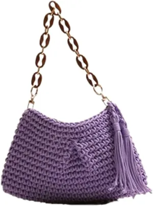 Cute Macrame Boho Beach Bag Women Hobo Shoulder Satchels Bags Summer Beach Purse Slouchy Travel Mini Tote Handbag 2025
