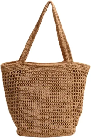 Cute Macrame Boho Beach Bag Women Slouchy Summer Beach Purse Hobo Shoulder Satchels Bags Travel Mini Tote Handbag 2025