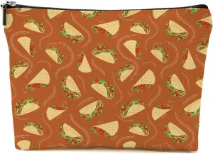 Cute Taco Makeup Bag Taco Gifts for Taco Lovers Taco Themed Travel Accessories Bag Mothers Day Christmas Birthday Gift Ideas for Women Friends Teen Girls Bestie Mom Funny Friendship Appreciate Gifts