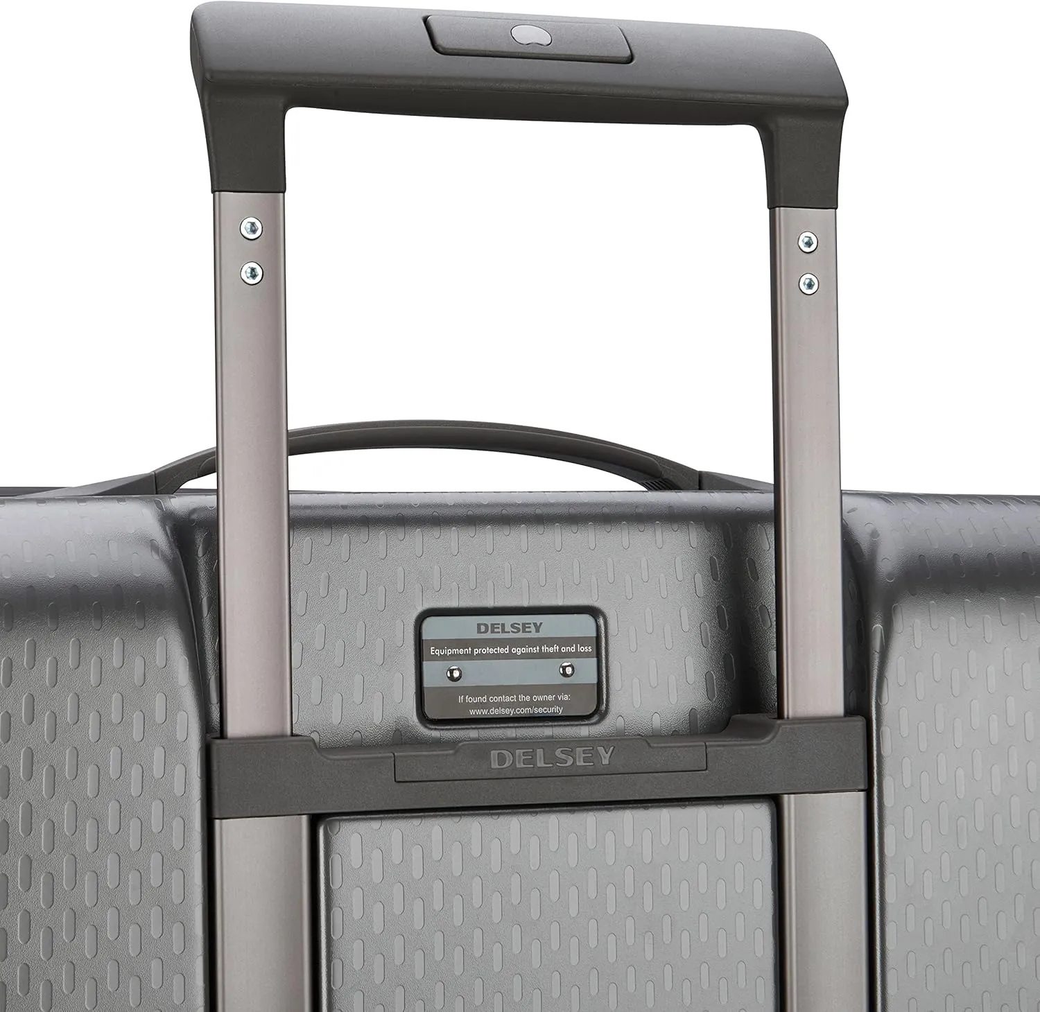Delsey Luggage Turenne 25" Checked Luggage, Lightweight Hard Case Spinner Suitcase (Platinum)
