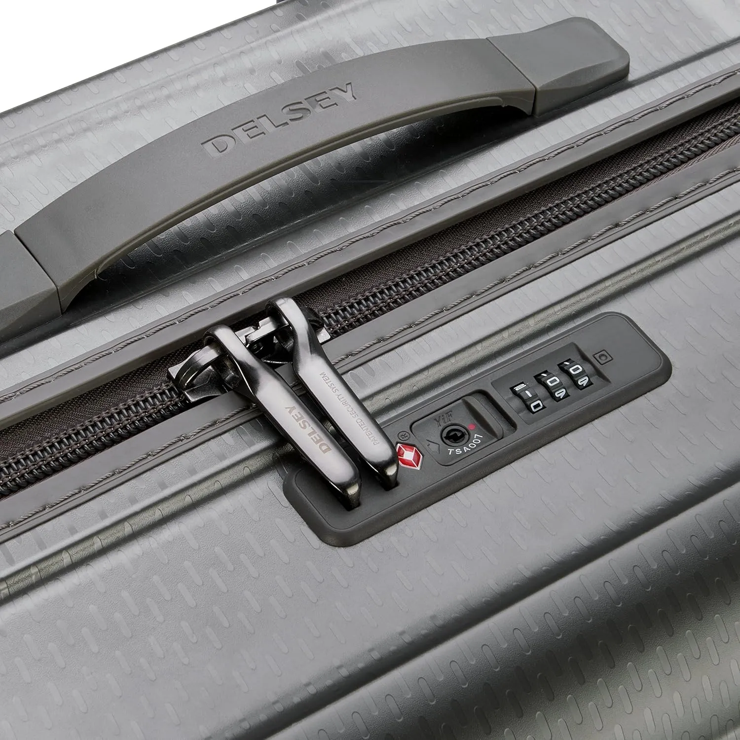 Delsey Luggage Turenne 25" Checked Luggage, Lightweight Hard Case Spinner Suitcase (Platinum)