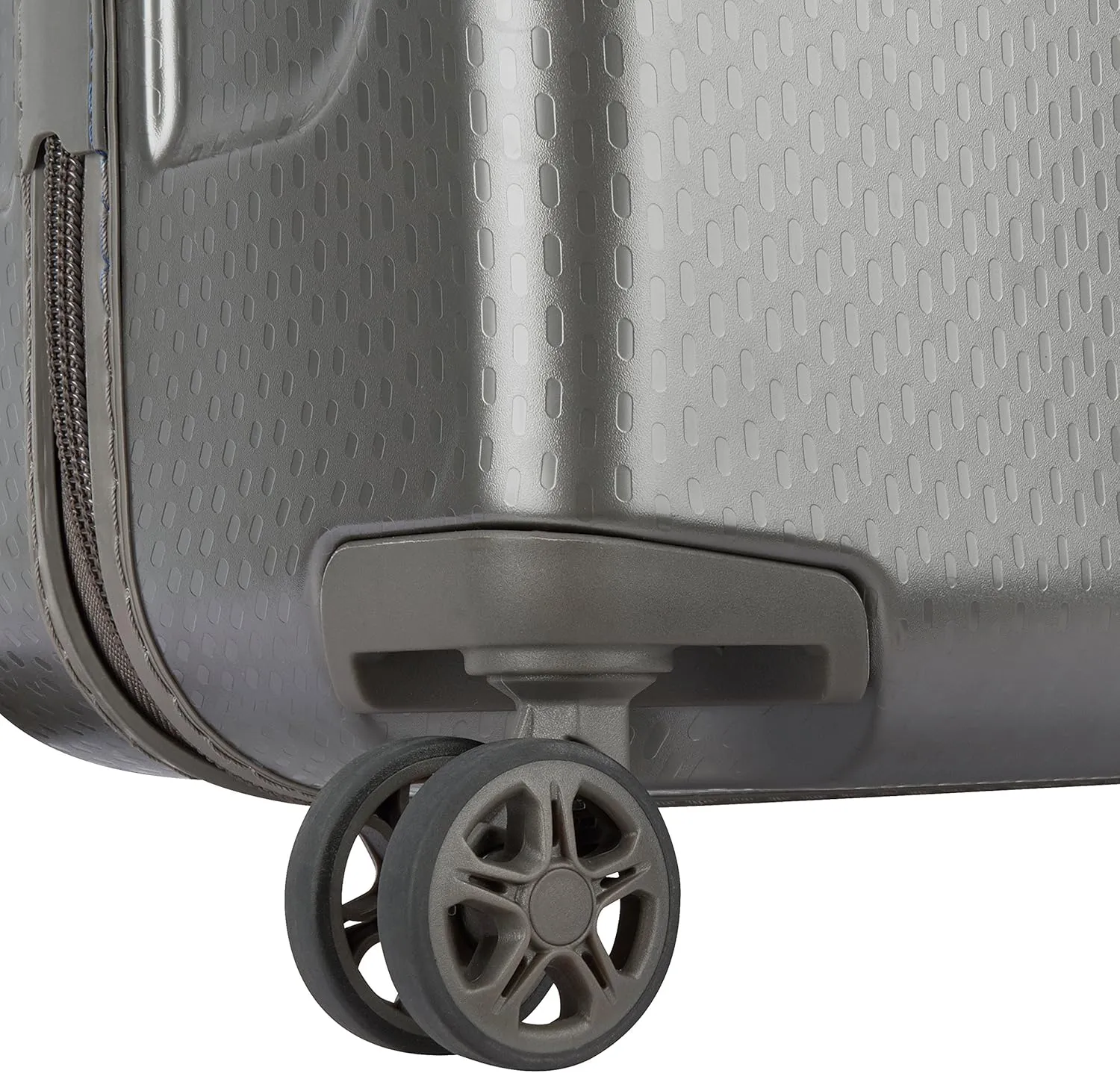 Delsey Luggage Turenne 25" Checked Luggage, Lightweight Hard Case Spinner Suitcase (Platinum)