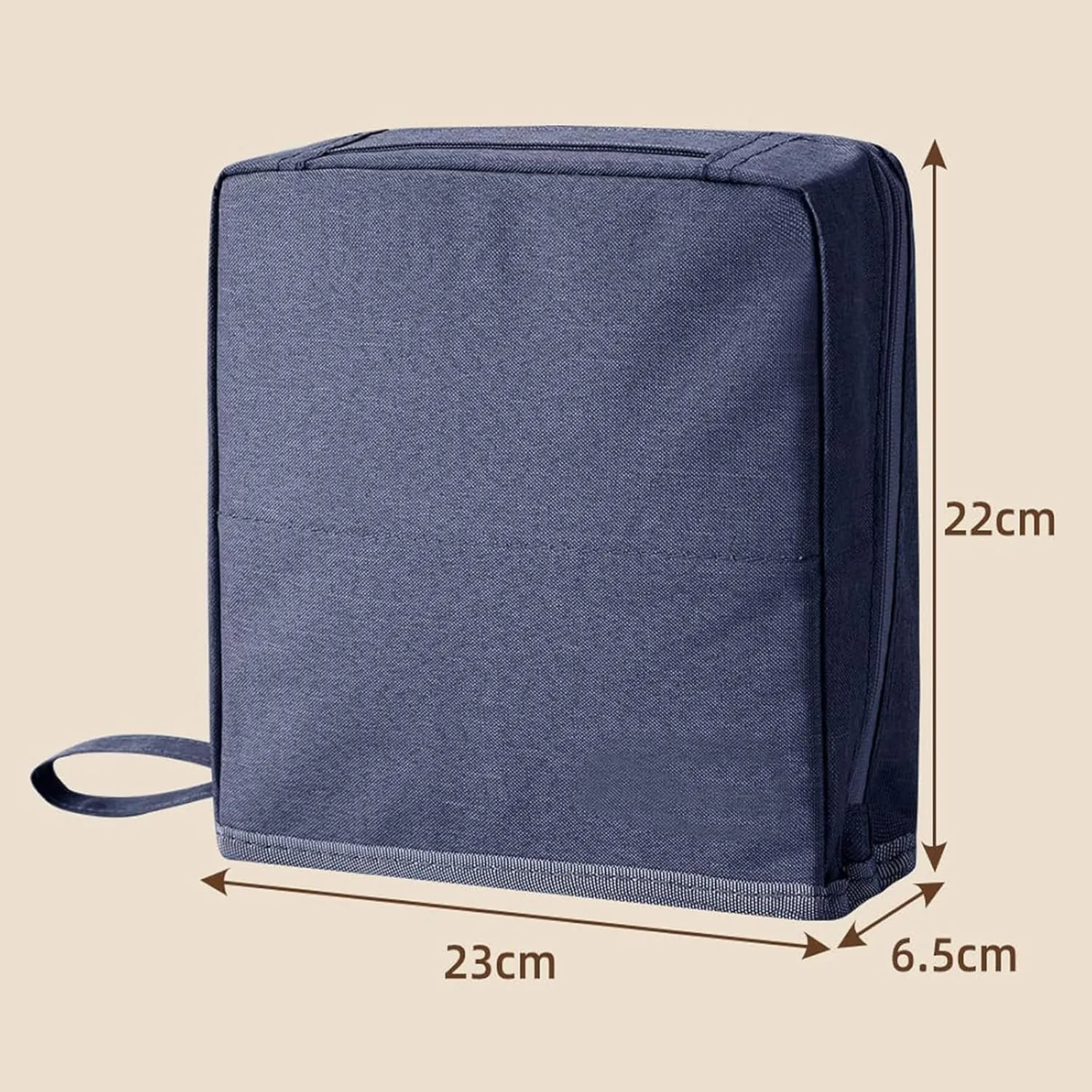Doresty Makeup Bag, Standing Makeup Bag  Portable, Large Capacity, Waterproof Multi-Purpose Large Capacity Oxford Cloth Cosmetic Toiletry Bags, Stationery Organizer with Compartments (Gray)