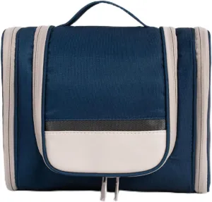 Double-opening Toiletry Bag Portable Travel Bag with Hanging Hook Makeup Organizer Bag for Cosmetics Full Sized Container