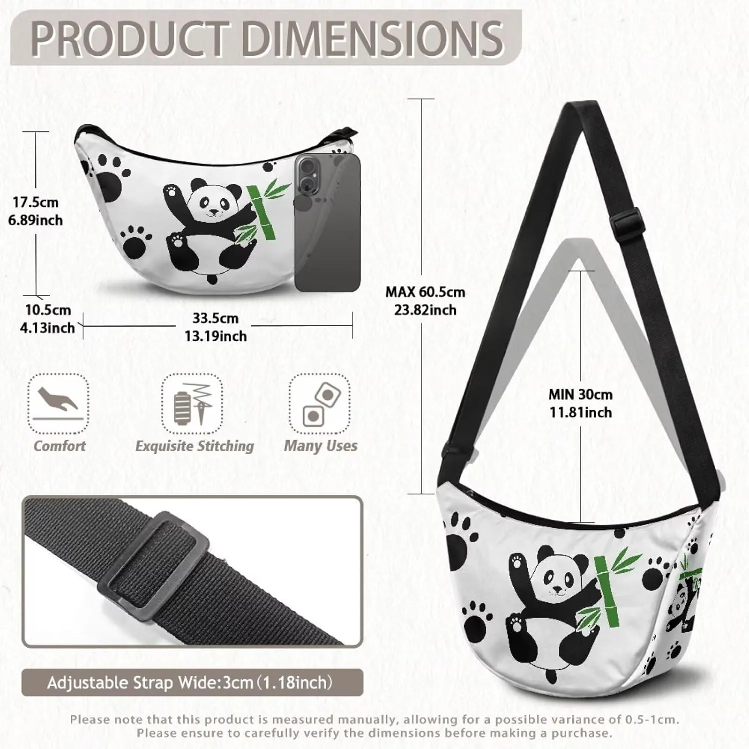 Dumpling Crossbody Bags for Women Casual Women'S Lightweight Crossbody Bag Large Capacity Hobo Bag for Women