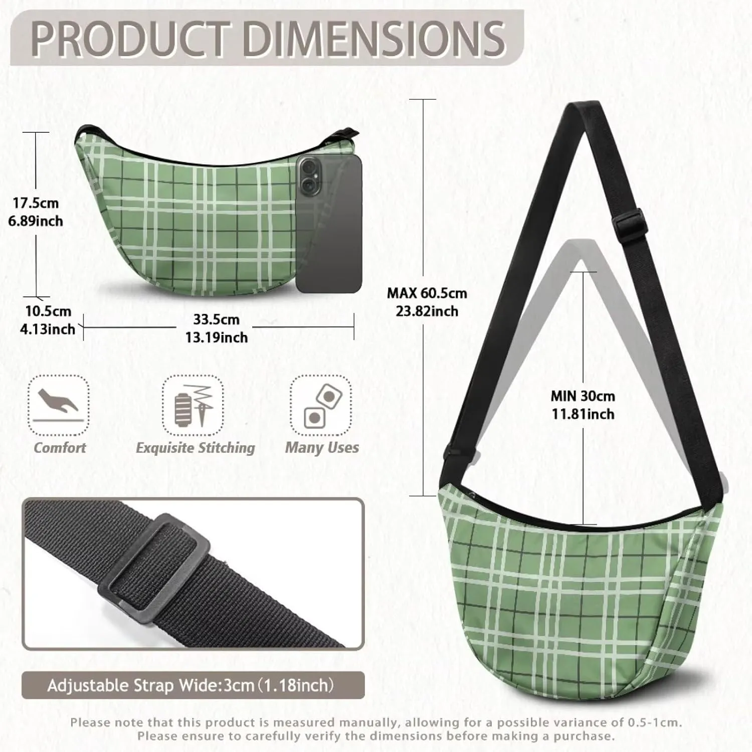 Dumpling Crossbody Bags for Women Casual Women'S Lightweight Crossbody Bag Large Capacity Hobo Bag for Women