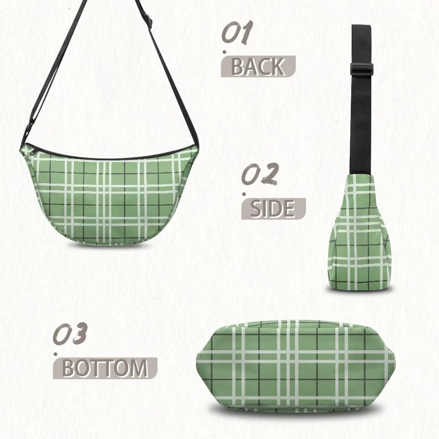 Dumpling Crossbody Bags for Women Casual Women'S Lightweight Crossbody Bag Large Capacity Hobo Bag for Women
