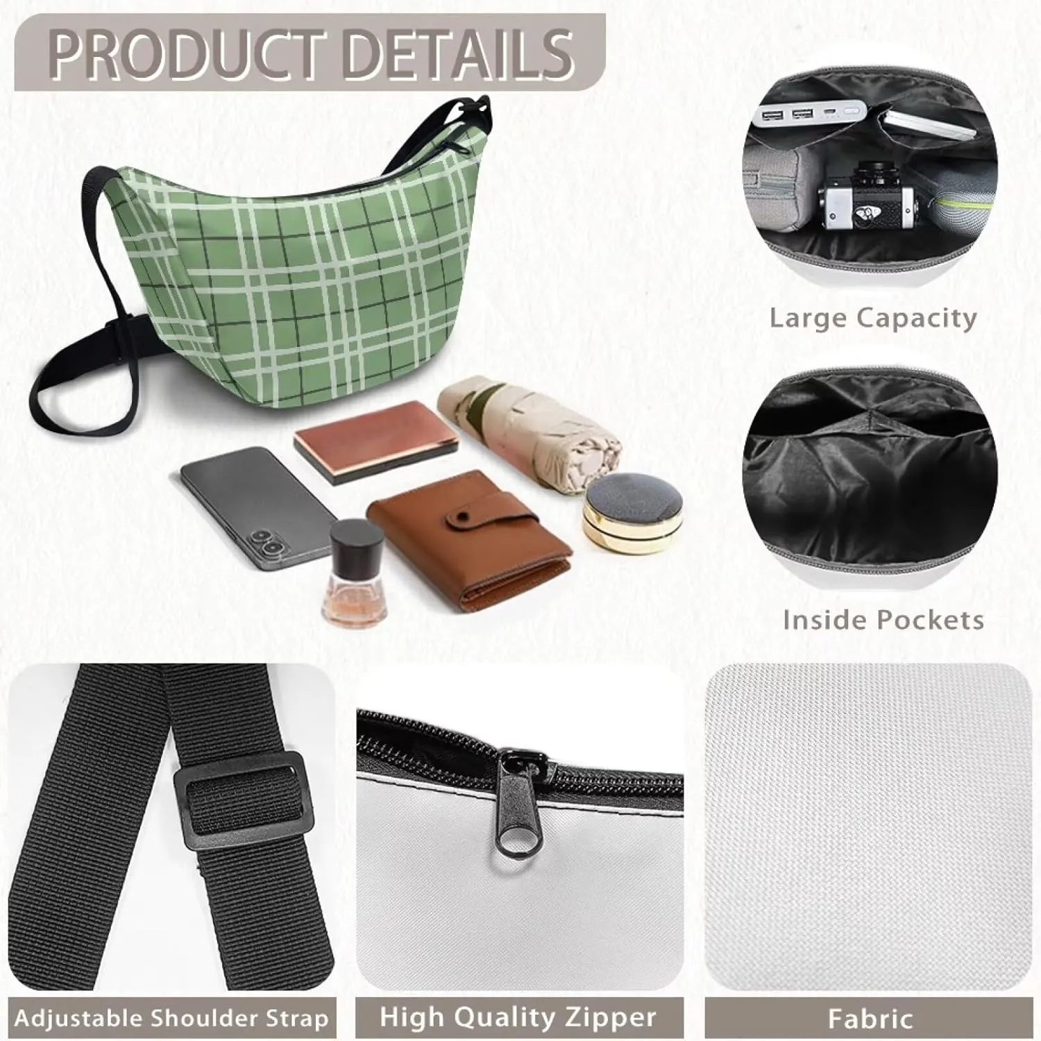 Dumpling Crossbody Bags for Women Casual Women'S Lightweight Crossbody Bag Large Capacity Hobo Bag for Women