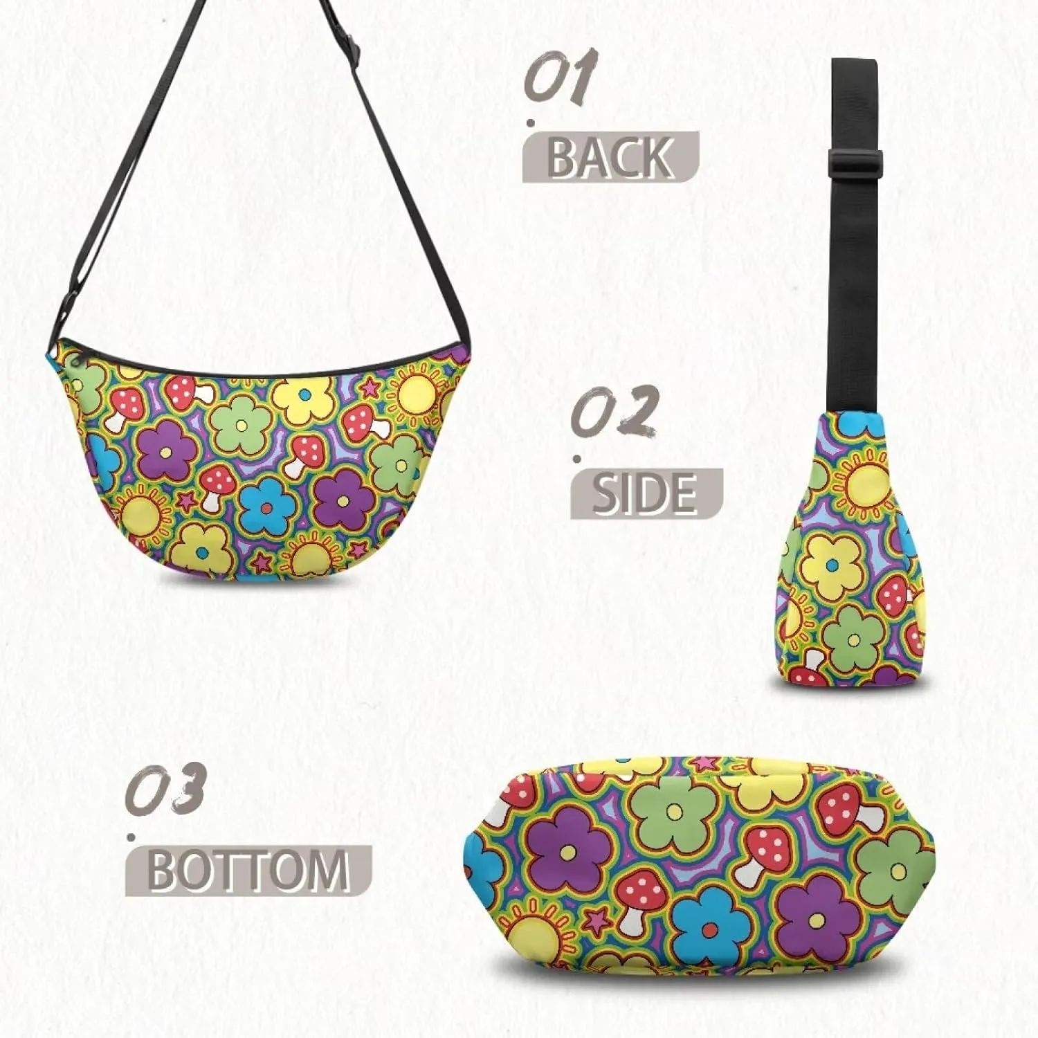 Dumpling Crossbody Bags for Women Casual Women'S Lightweight Crossbody Bag Small Handbag for Women