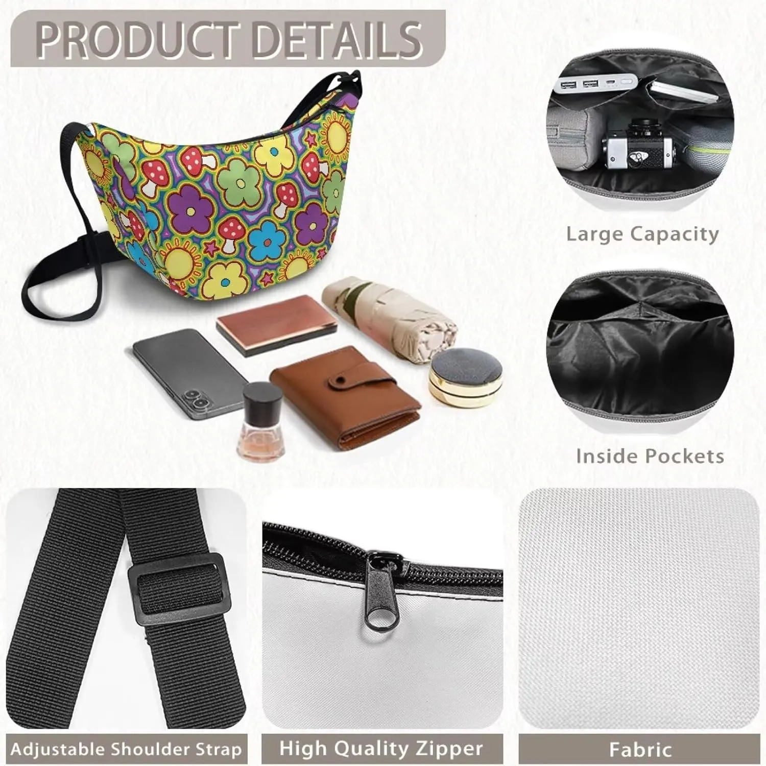 Dumpling Crossbody Bags for Women Casual Women'S Lightweight Crossbody Bag Small Handbag for Women