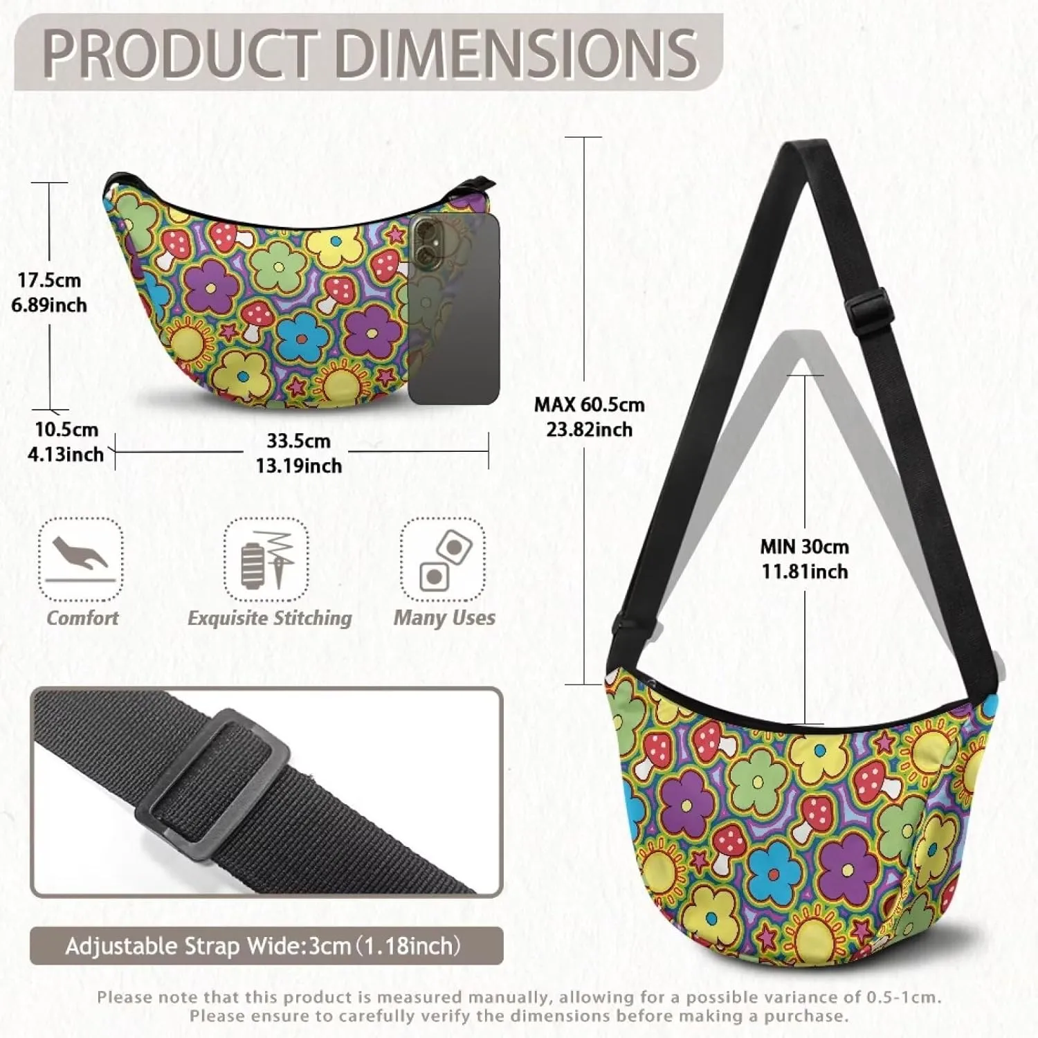 Dumpling Crossbody Bags for Women Casual Women'S Lightweight Crossbody Bag Small Handbag for Women