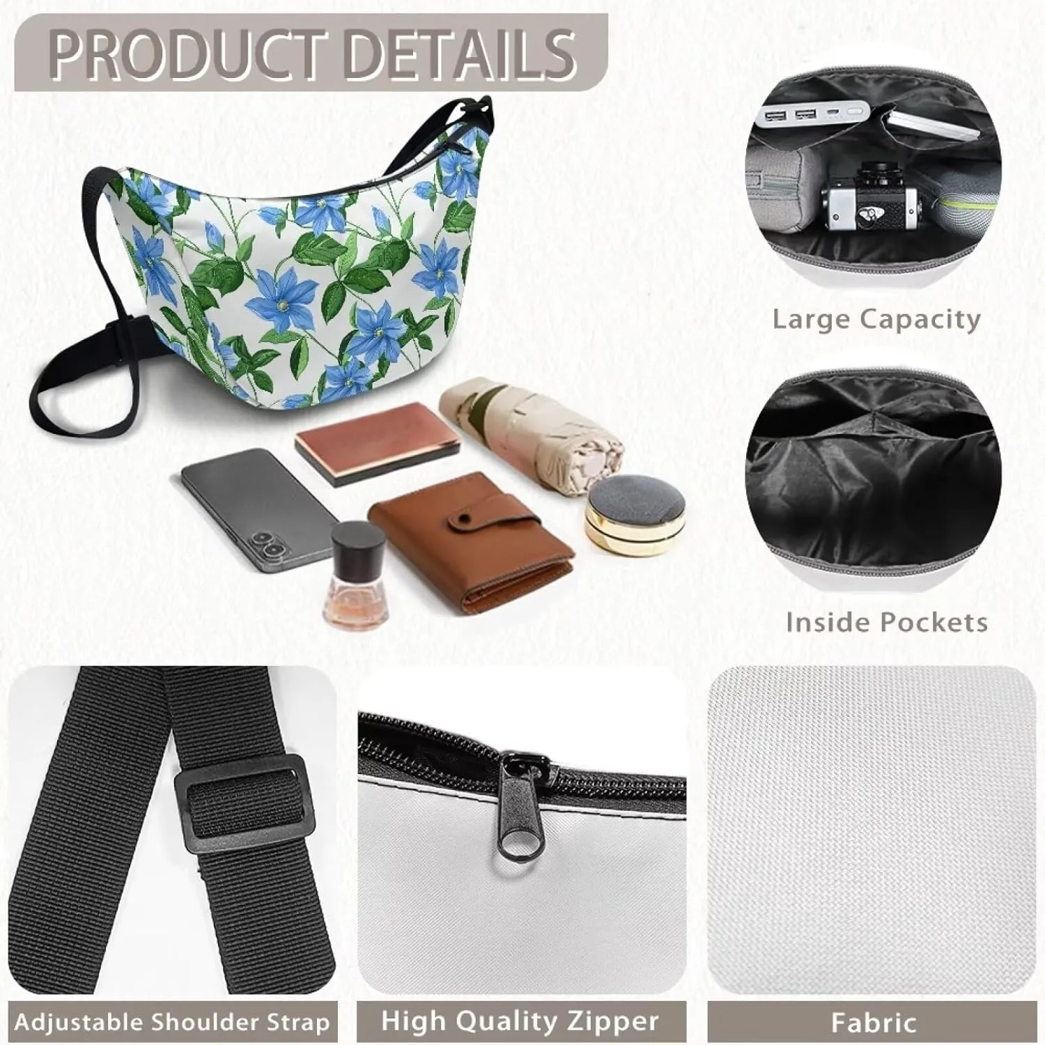 Dumpling Crossbody Bags for Women Casual Women'S Lightweight Crossbody Bag Small Handbag for Women