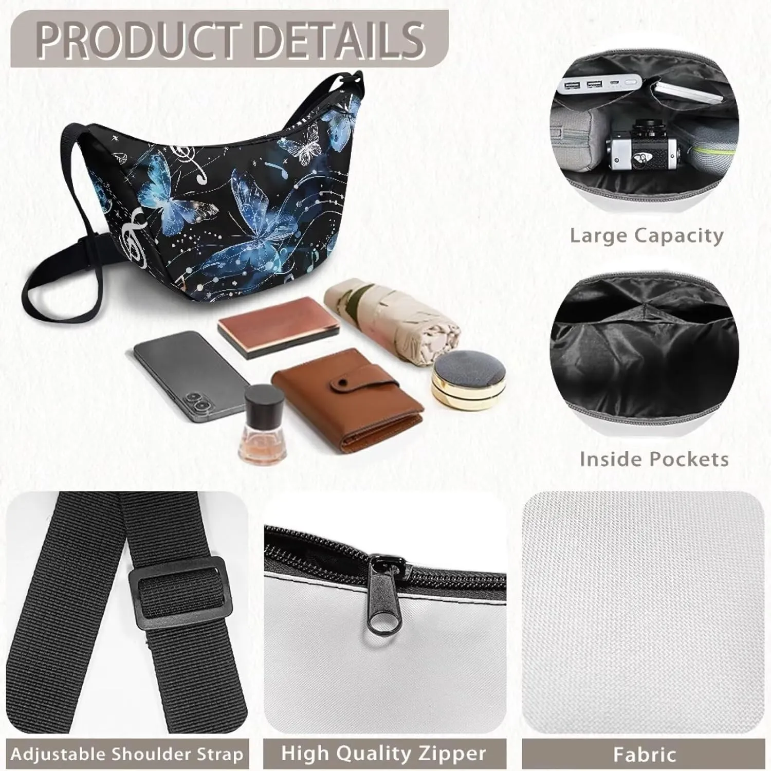 Dumpling Crossbody Bags for Women Slouchy Women'S Lightweight Crossbody Bag