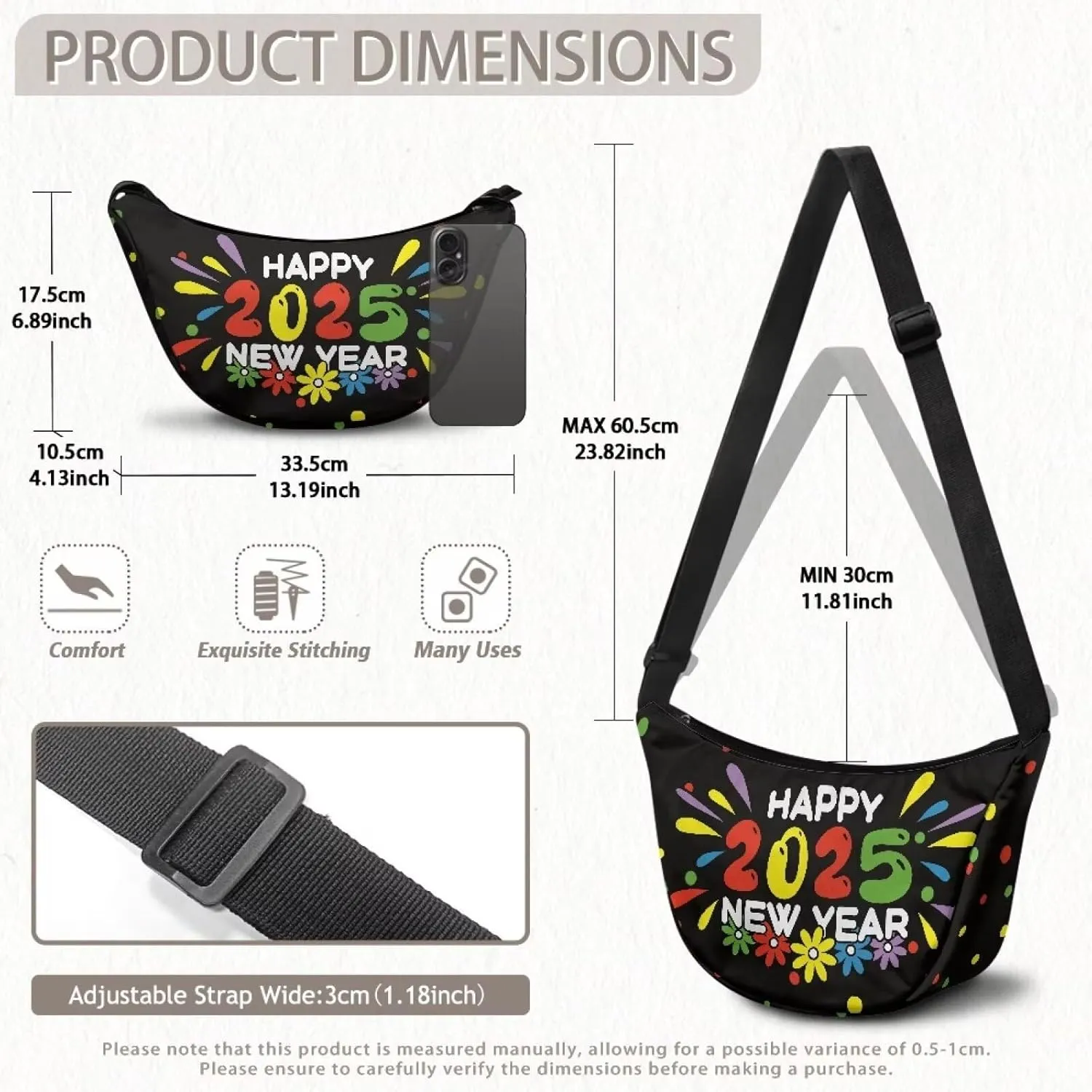Dumpling Crossbody Bags for Women Slouchy Women'S Lightweight Crossbody Bag