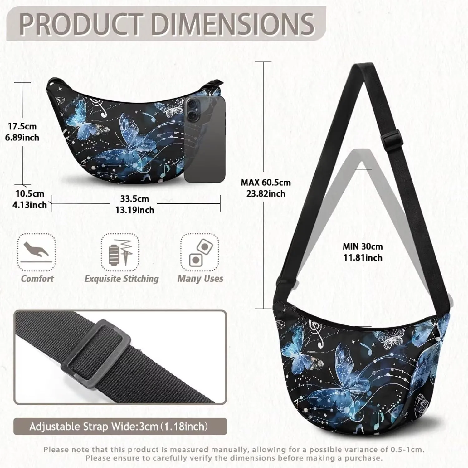 Dumpling Crossbody Bags for Women Slouchy Women'S Lightweight Crossbody Bag