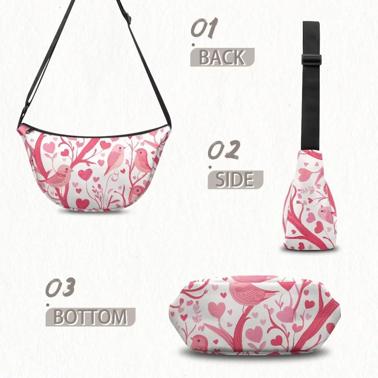 Dumpling Crossbody Bags for Women Slouchy Women'S Lightweight Crossbody Bag