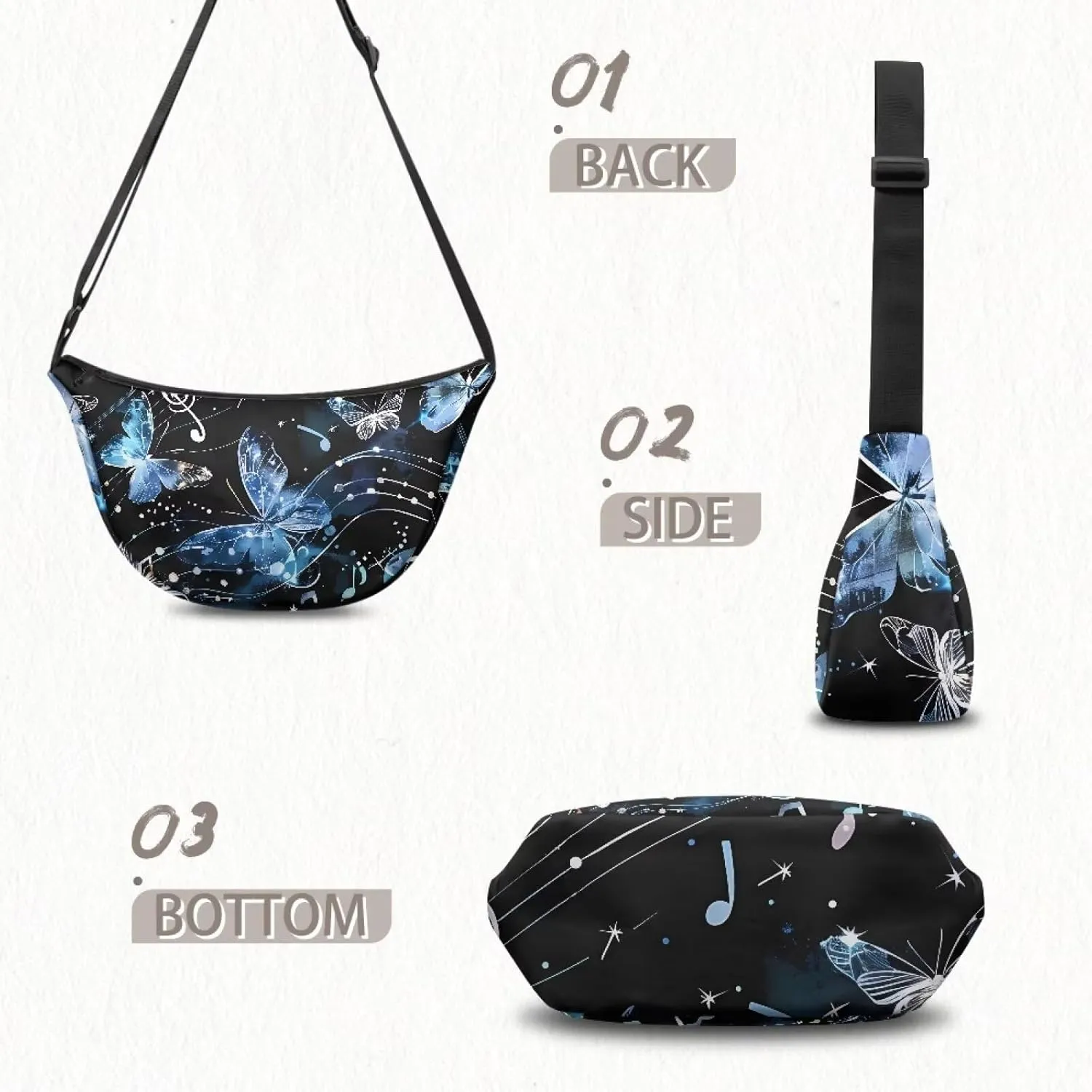 Dumpling Crossbody Bags for Women Slouchy Women'S Lightweight Crossbody Bag