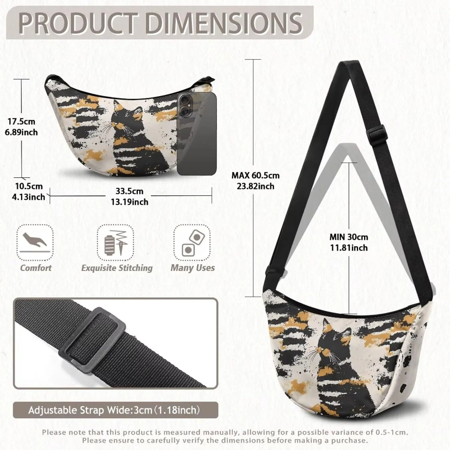 Dumpling Crossbody Bags for Women Slouchy Women'S Lightweight Crossbody Bag