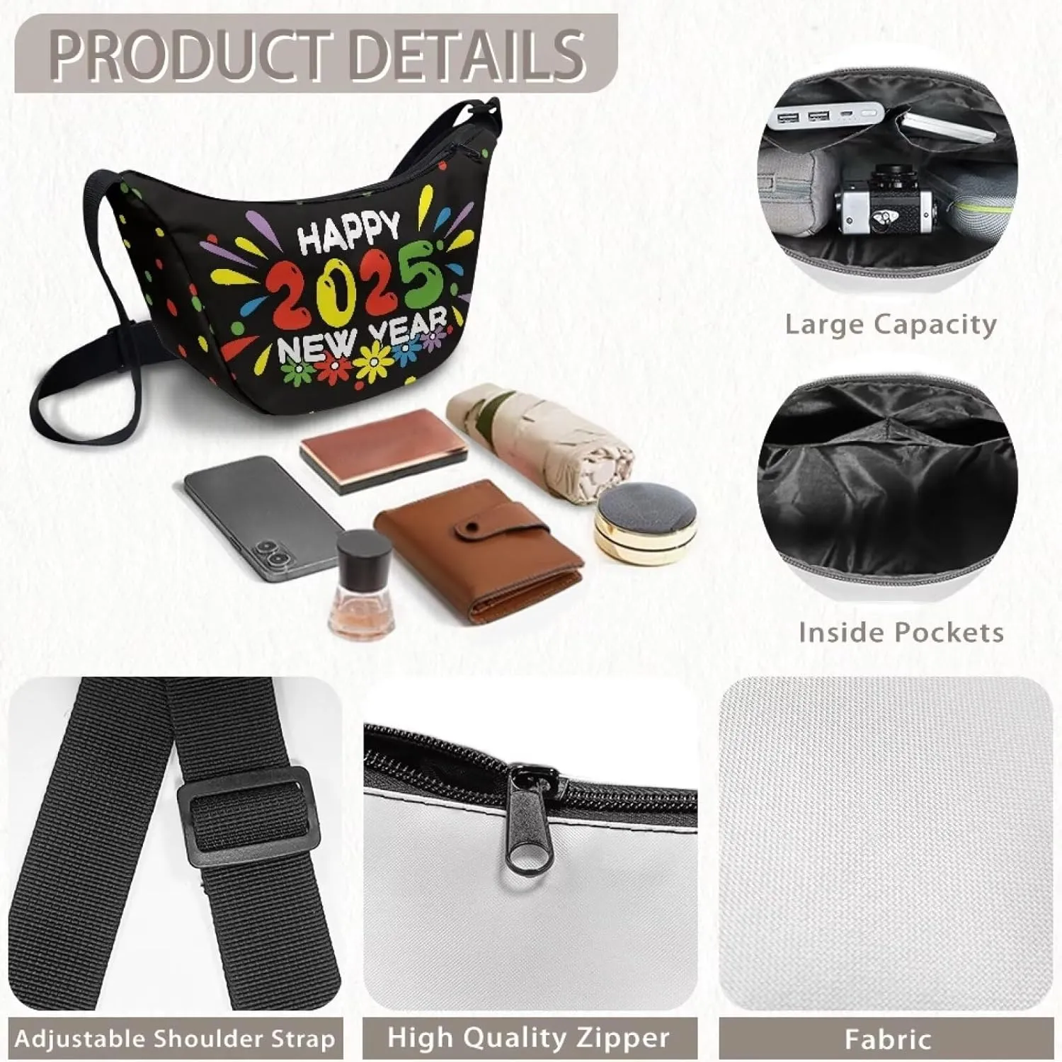 Dumpling Crossbody Bags for Women Slouchy Women'S Lightweight Crossbody Bag