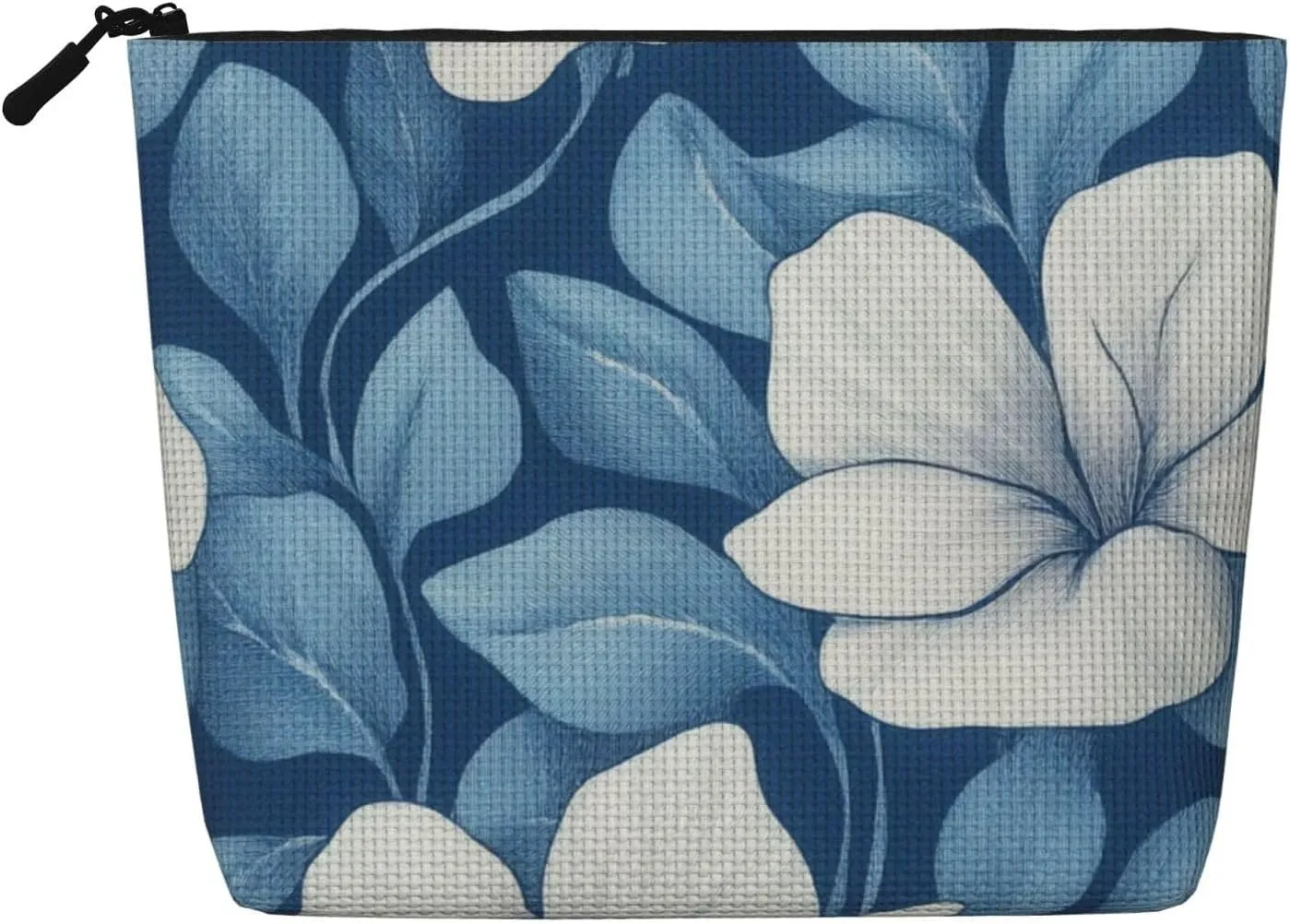 Flower Print Makeup Bag For Purse Cosmetic Travel Casual Toiletry Zipper Storage Bag