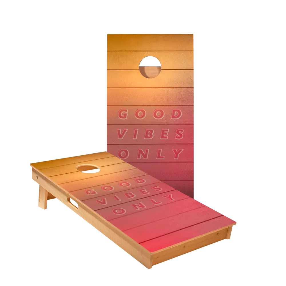 Good Vibes Only Star Cornhole Boards