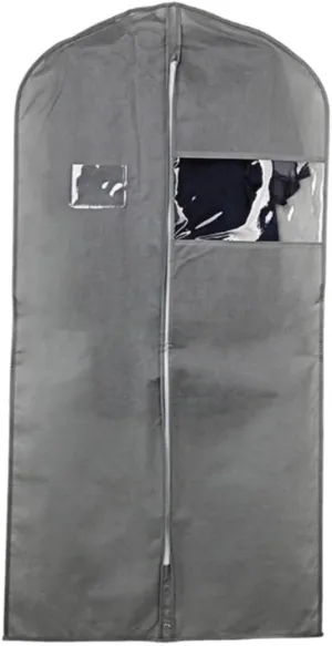 Habrur Clothes Cover 3 Pack Garment Bags Travel Suit Bags Clear Window Garment Bag For Closet Wardrobe Suit Bags (Color : Grey, Size : 60 * 120cm)
