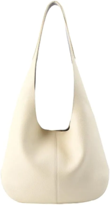 Hobo Bags for Women Soft Genuine Leather Tote Bags for Women Slouchy Shoulder Bag Handbags Bucket Bags Work Tote Travel Bag