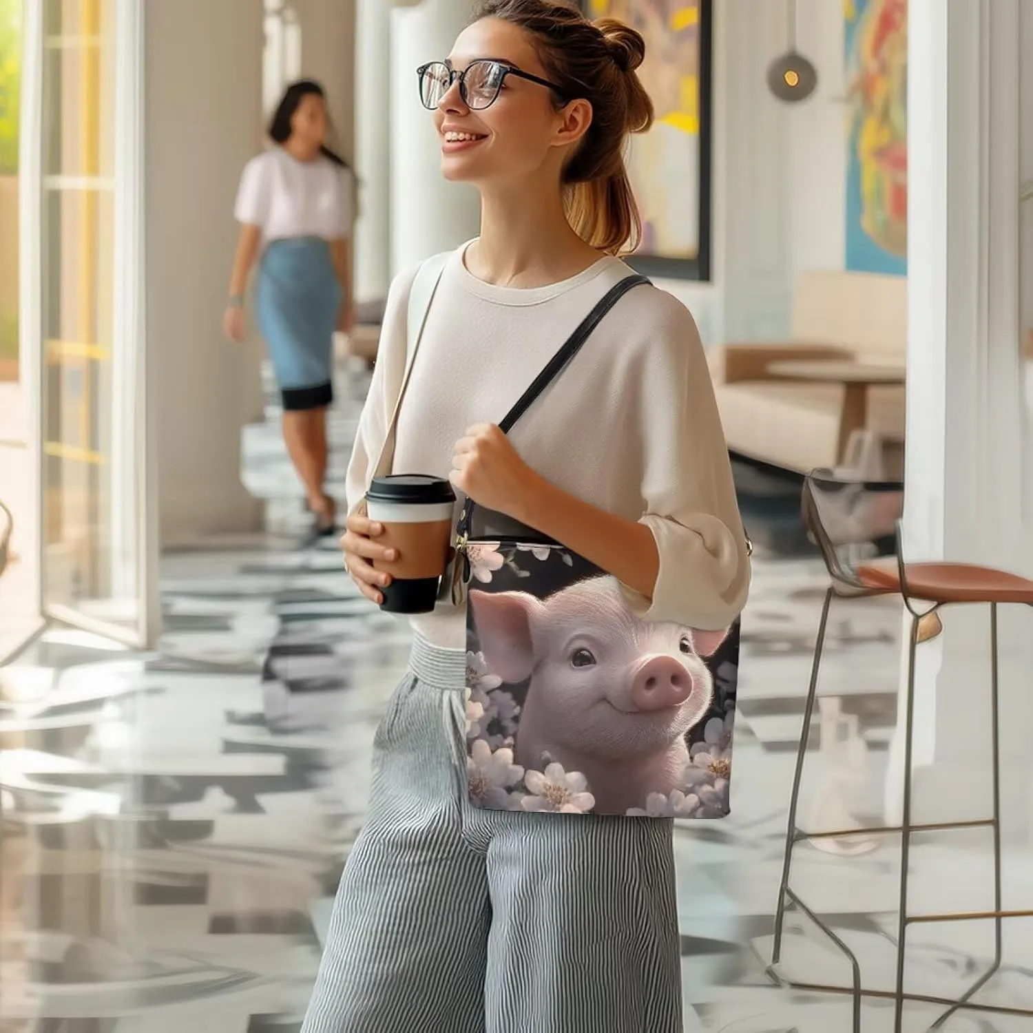 HUGS IDEA Boho Bags for Women Leather Handbag Shoulder Bucket Crossbody Purse