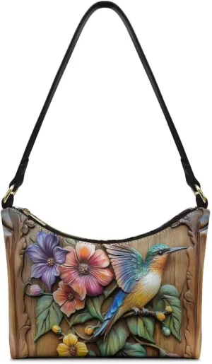 HUGS IDEA Crescent Shoulder Bags for Women Small Purse and Handbag Retro Classic Clutch Hobo Bag