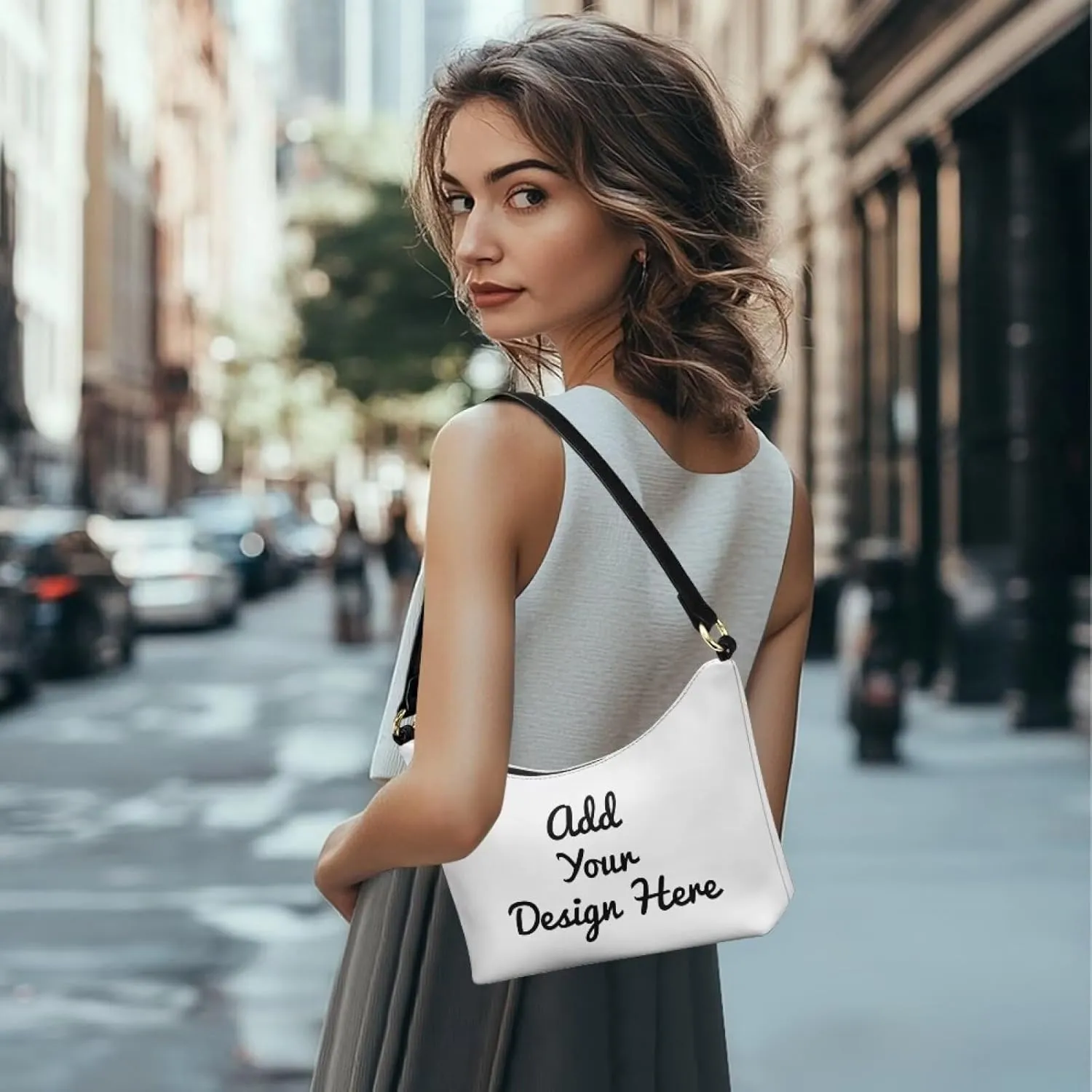 HUGS IDEA Crescent Shoulder Bags for Women Small Purse and Handbag Retro Classic Clutch Hobo Bag
