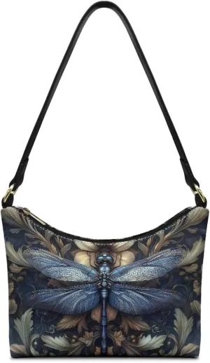 HUGS IDEA Fashion Shoulder Bags for Women Small Crescent Underarm Purse Leather Handbag