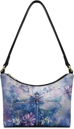 HUGS IDEA Fashion Shoulder Bags for Women Small Crescent Underarm Purse Leather Handbag