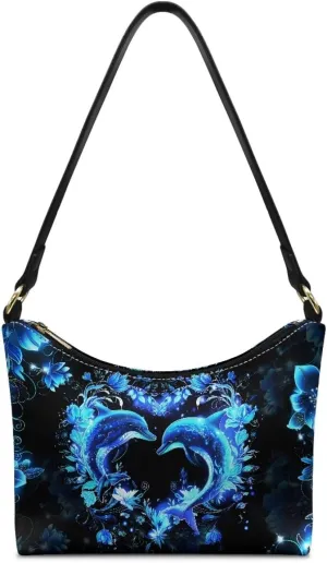 HUGS IDEA Shoulder Bags for Women Small Hobo Tote Handbag Mini Clutch Purse with Zipper Closure