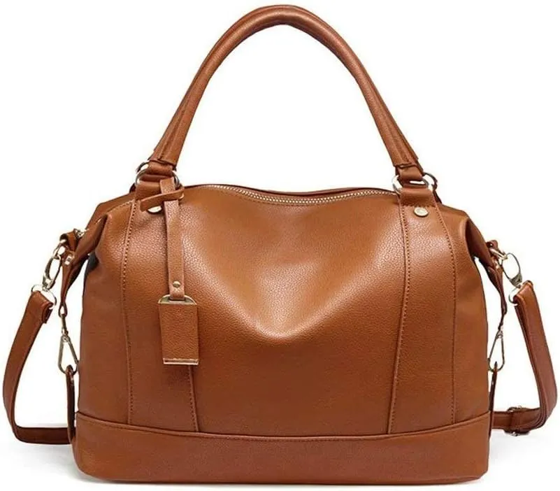 JSEIAJB Genuine Leather Handbags, Simple Casual Messenger Bags, Large Capacity, Shopping Trip