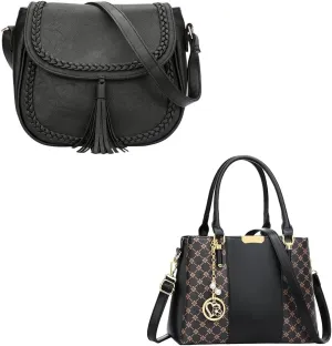 KKXIU Casual Flap Saddle Crossbody Bags for Women Purses and Handbags with Tassel