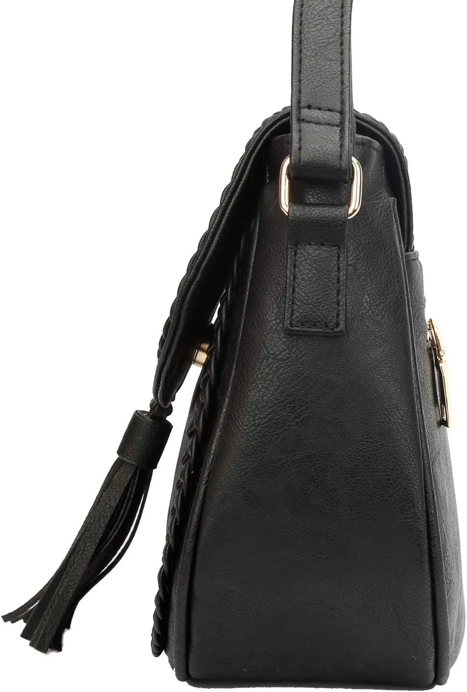 KKXIU Casual Flap Saddle Crossbody Bags for Women Purses and Handbags with Tassel