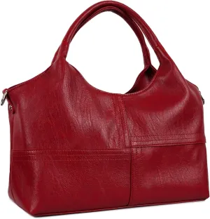 KOGTLA Vegan Leather Purses for Women with Detachable Satchel Strap, Ladies Handbags, Tote Hobo Bags with Top Handle