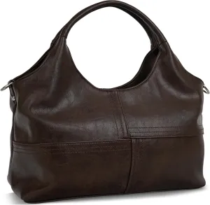KOGTLA Vegan Leather Purses for Women with Detachable Satchel Strap, Ladies Handbags, Tote Hobo Bags with Top Handle