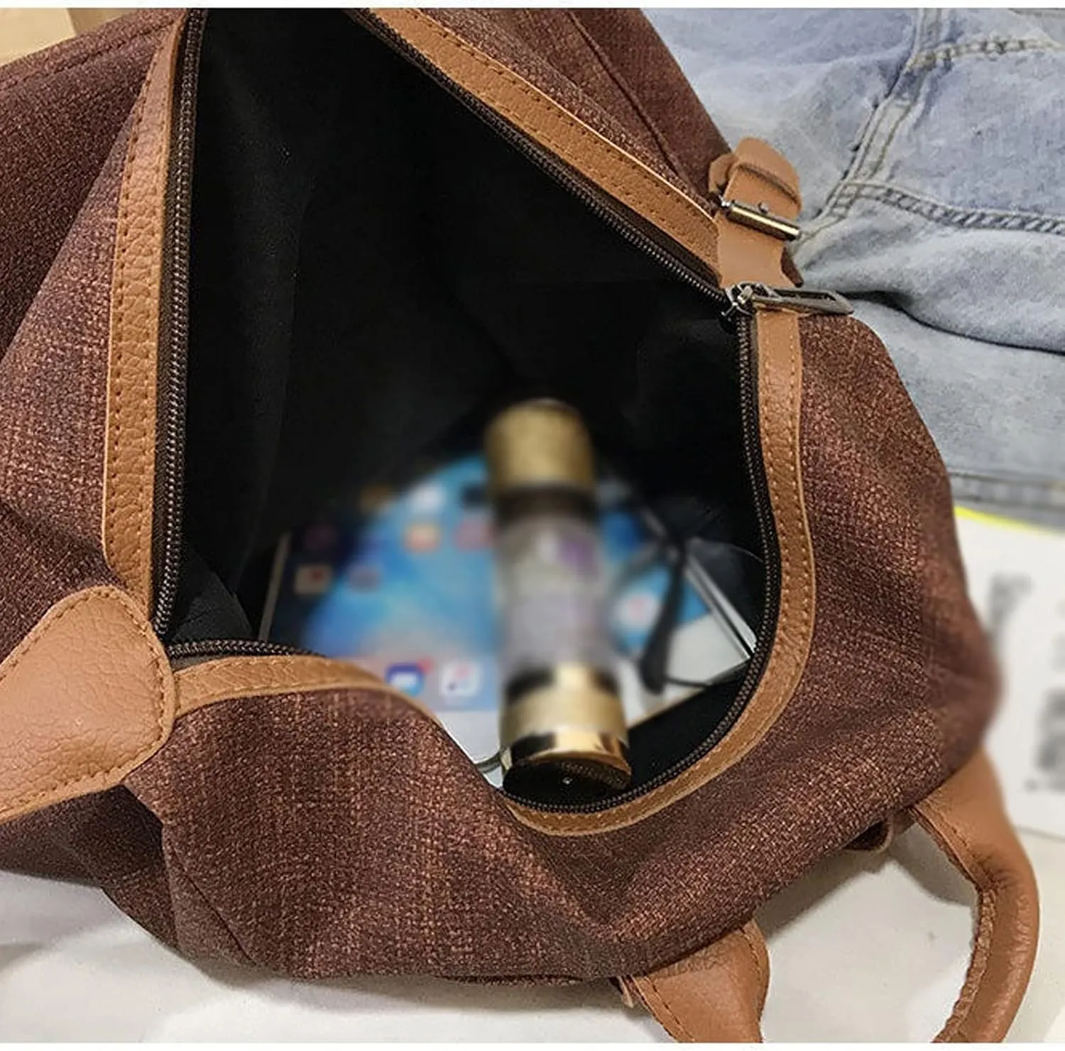 Ladies Leather Backpacks Women Bags Casual Female Business Bags Women Backpack Laptop Backpack (Blue)