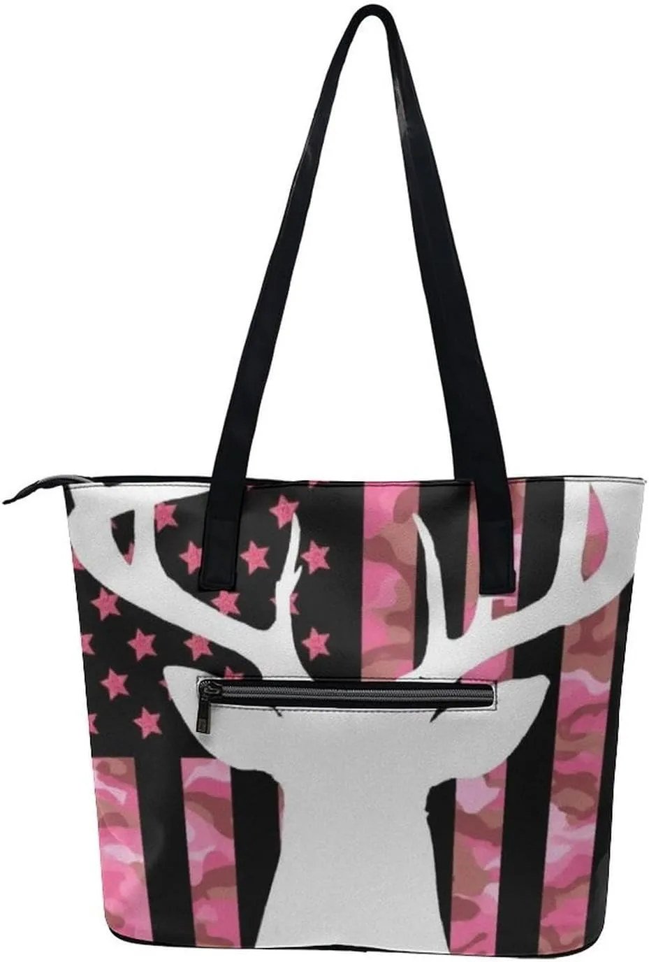 Large Capacity Shopping Bag, Women and Men Durable Casual Travel Tote Bag, Handbag with Long Handle