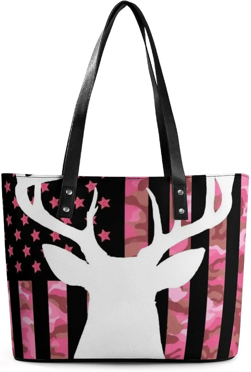 Large Capacity Shopping Bag, Women and Men Durable Casual Travel Tote Bag, Handbag with Long Handle